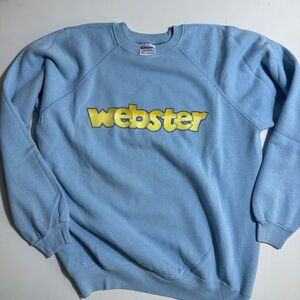 Webster TV show merch vintage Shane’s Light Blue Crewneck Sweater made in USA